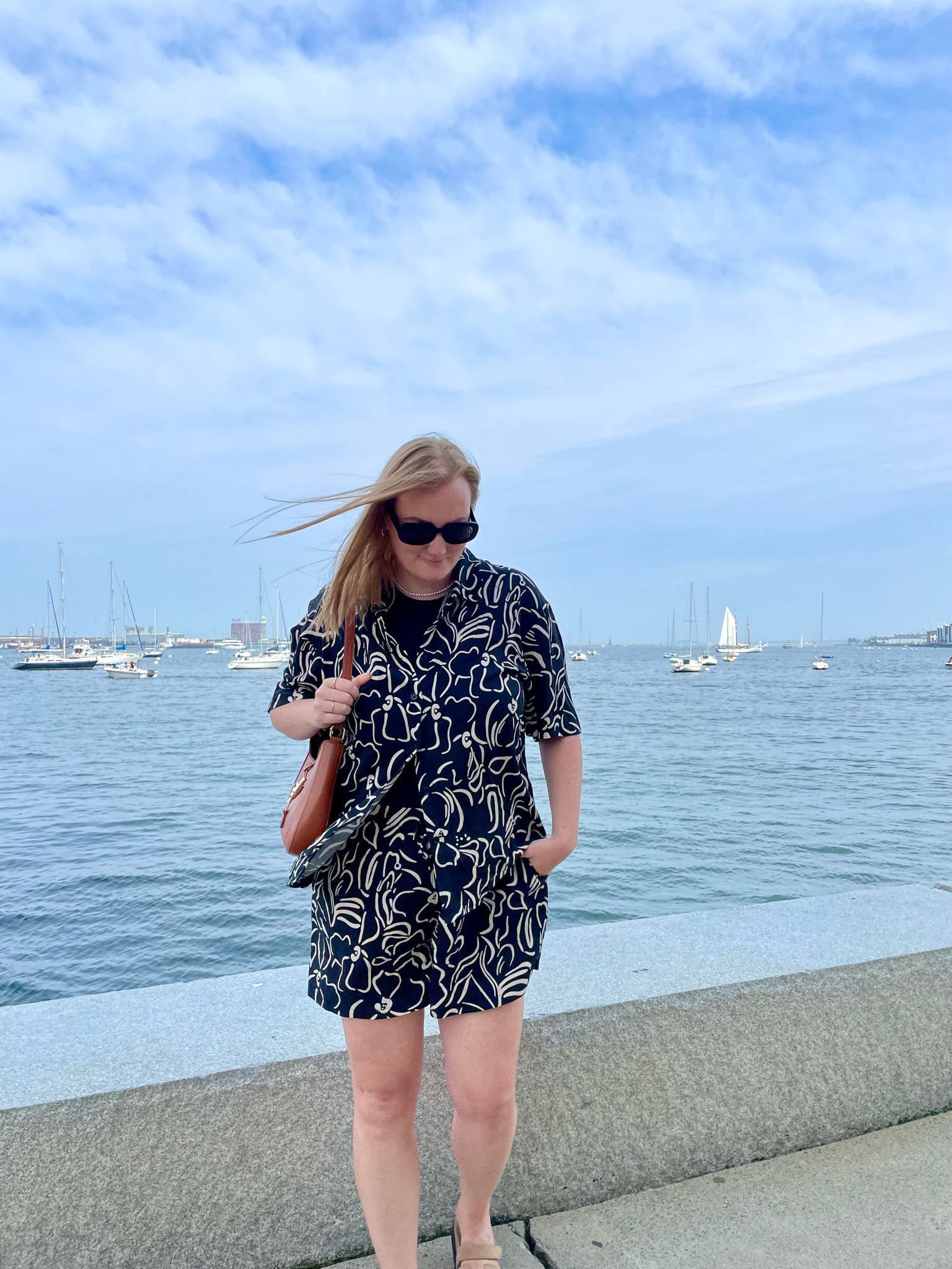 A matching set makes getting dressed so easy. This matching set is super comfy. Brown bag, brown shoulder bag, black sunglasses, oval sunnies, matching set, everyday sandals  

#LTKMidsize #LTKSeasonal #LTKFindsUnder50