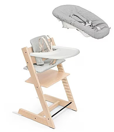 Stokke� Tripp Trapp� High Chair Cushion Tray Newborn Set Bundle - Natural Nordic Grey Cushion Newborn Tray | Dillard's