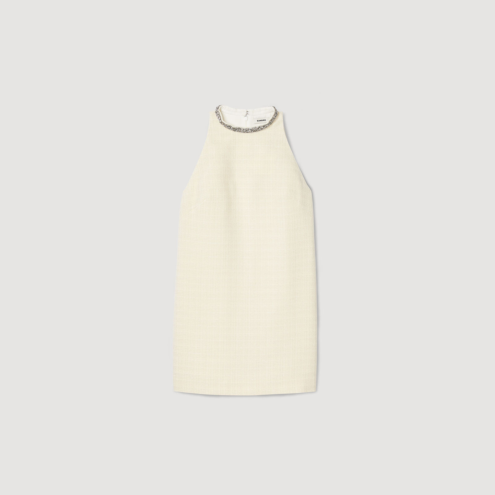 Dress with jewelry collar | Sandro US | Sandro-Paris US