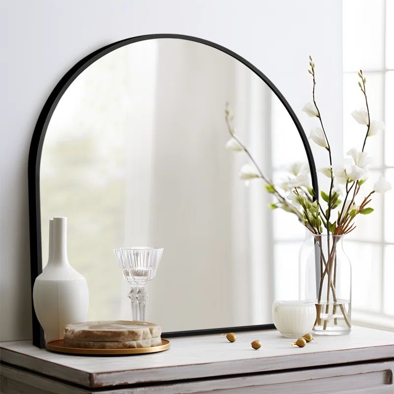 Carine Metal Flat Wall Mirror | Wayfair North America