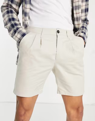 ASOS DESIGN cigarette short in beige | ASOS | ASOS (Global)