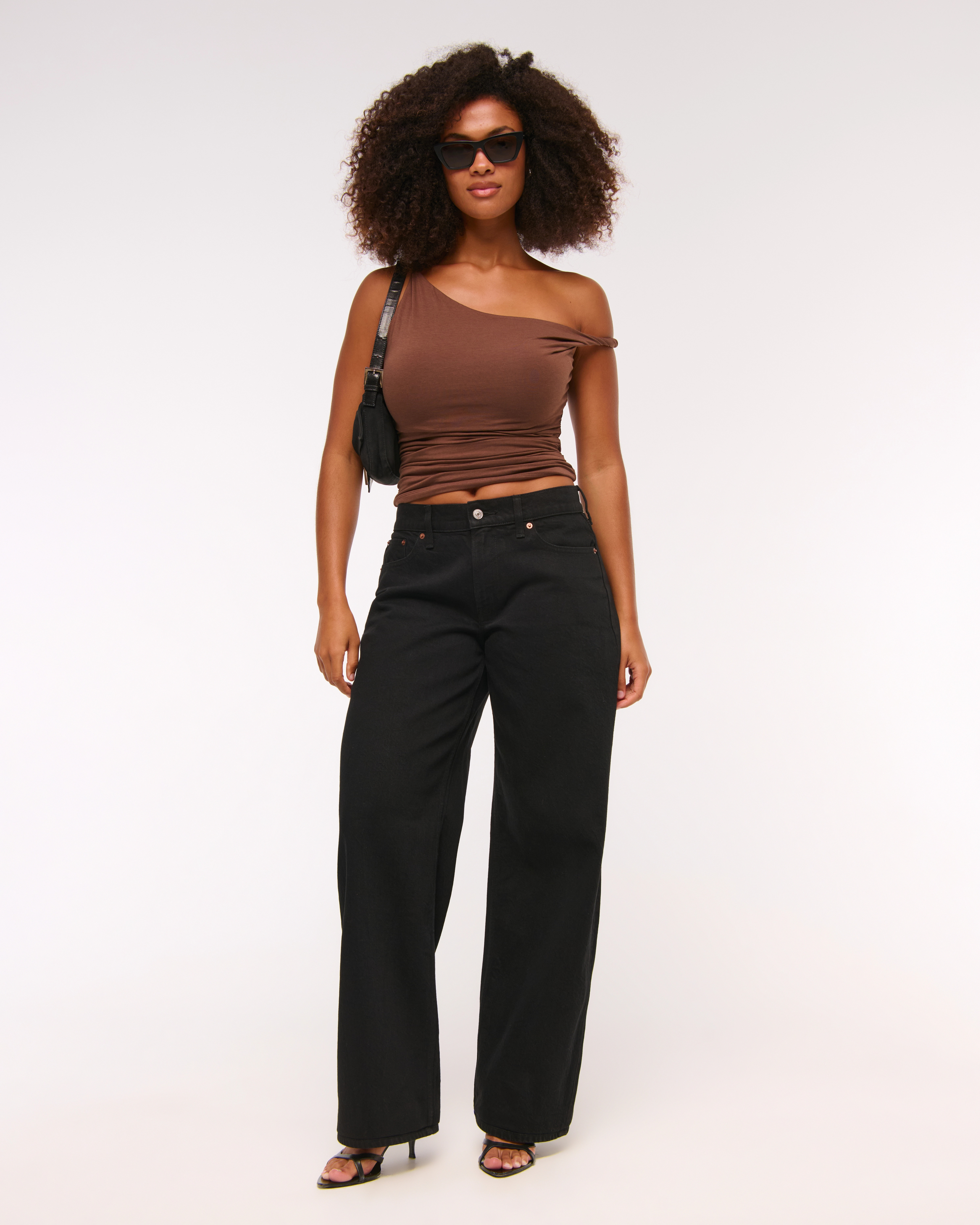 Curve Love Low Rise Ultra Loose Jean | Abercrombie & Fitch (US)