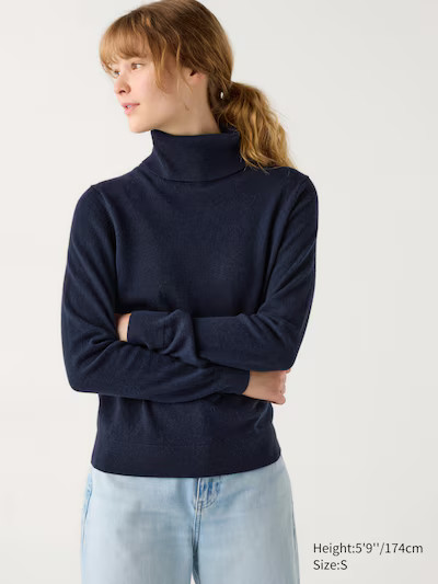 100% Cashmere Turtleneck Jumper | UNIQLO (UK)