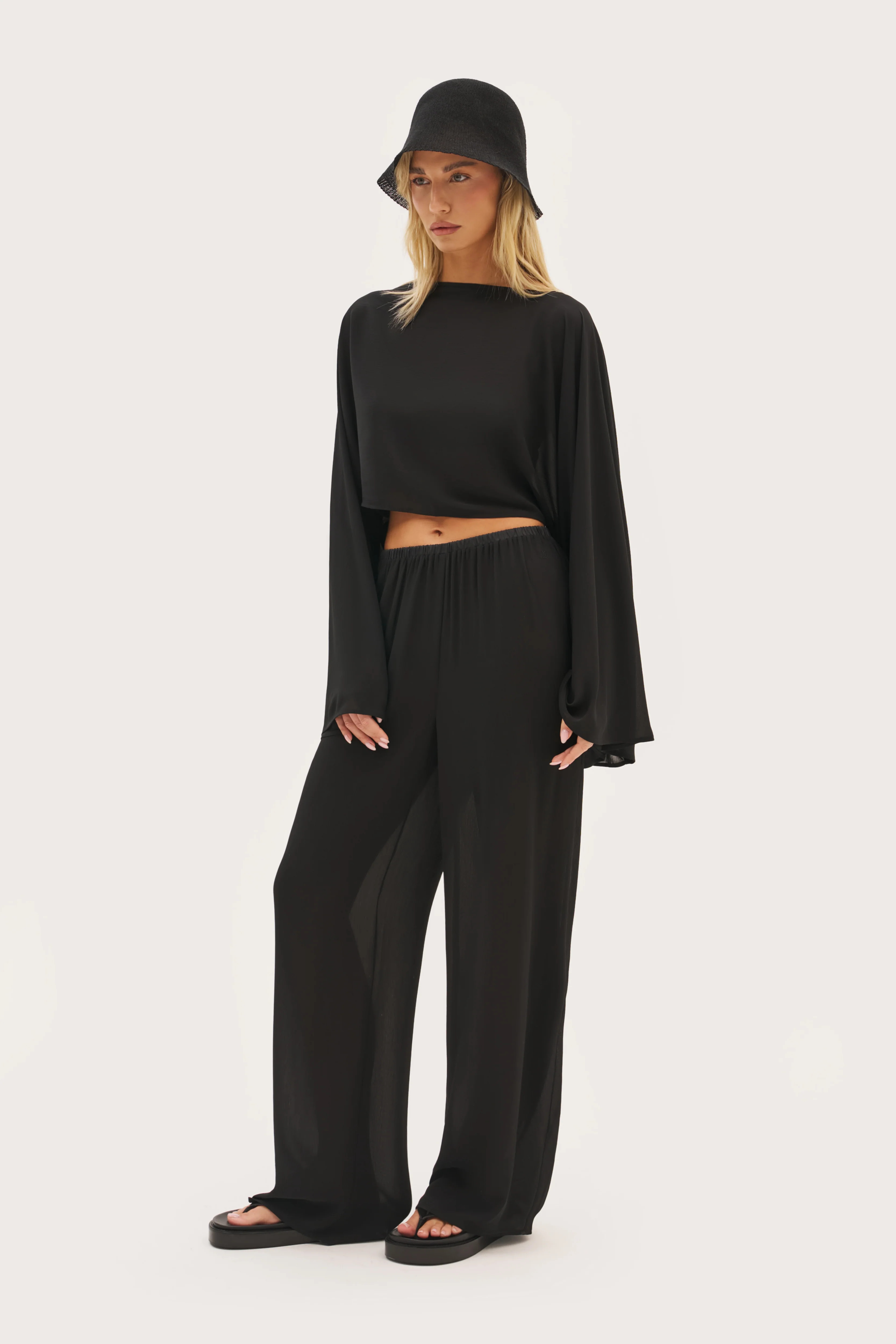 Maebe Palm Pants - Black | Maebe UK