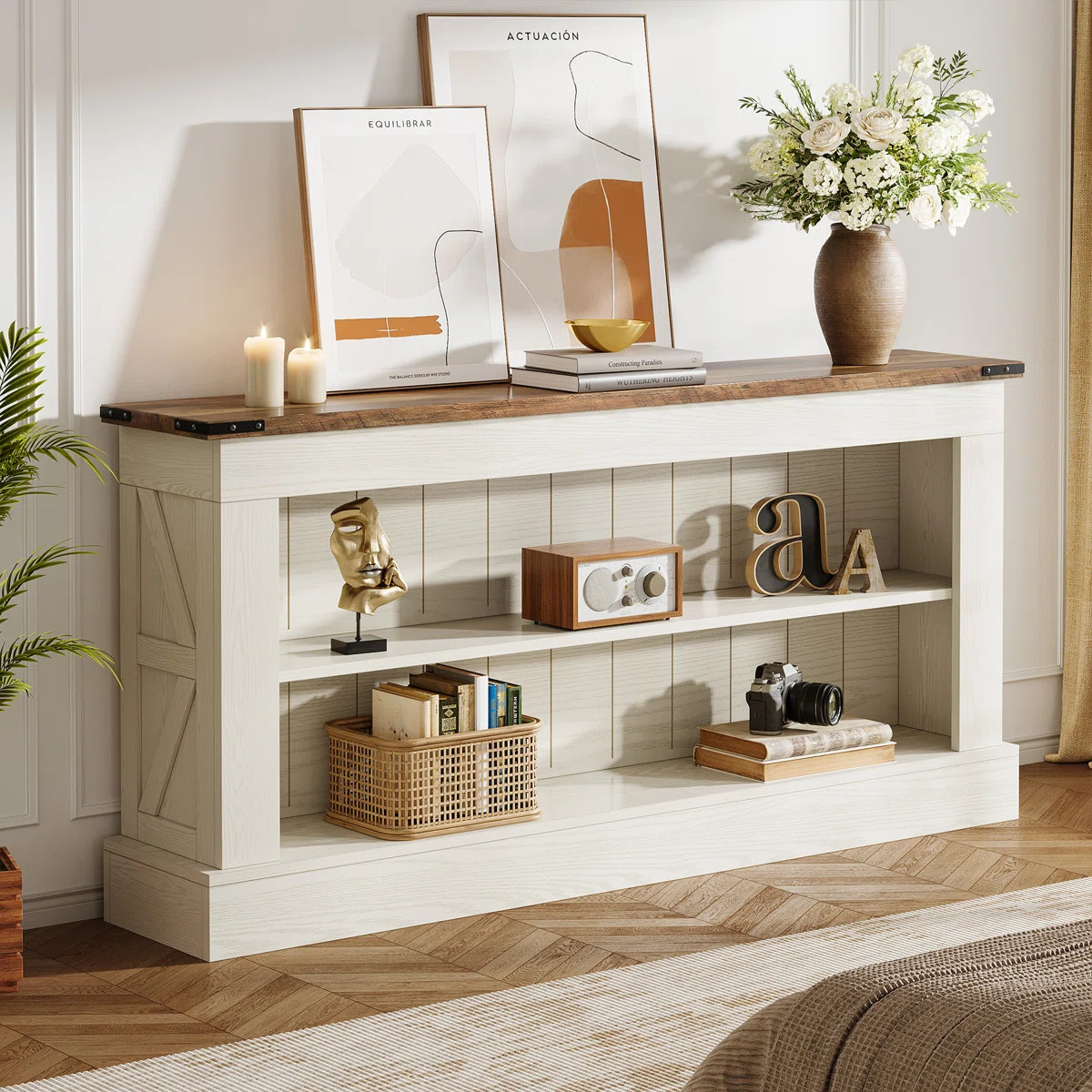 63" Tv Stand For 75'' Tv,  Modern Entertainment Center Media Console Table With Storage | Wayfair North America