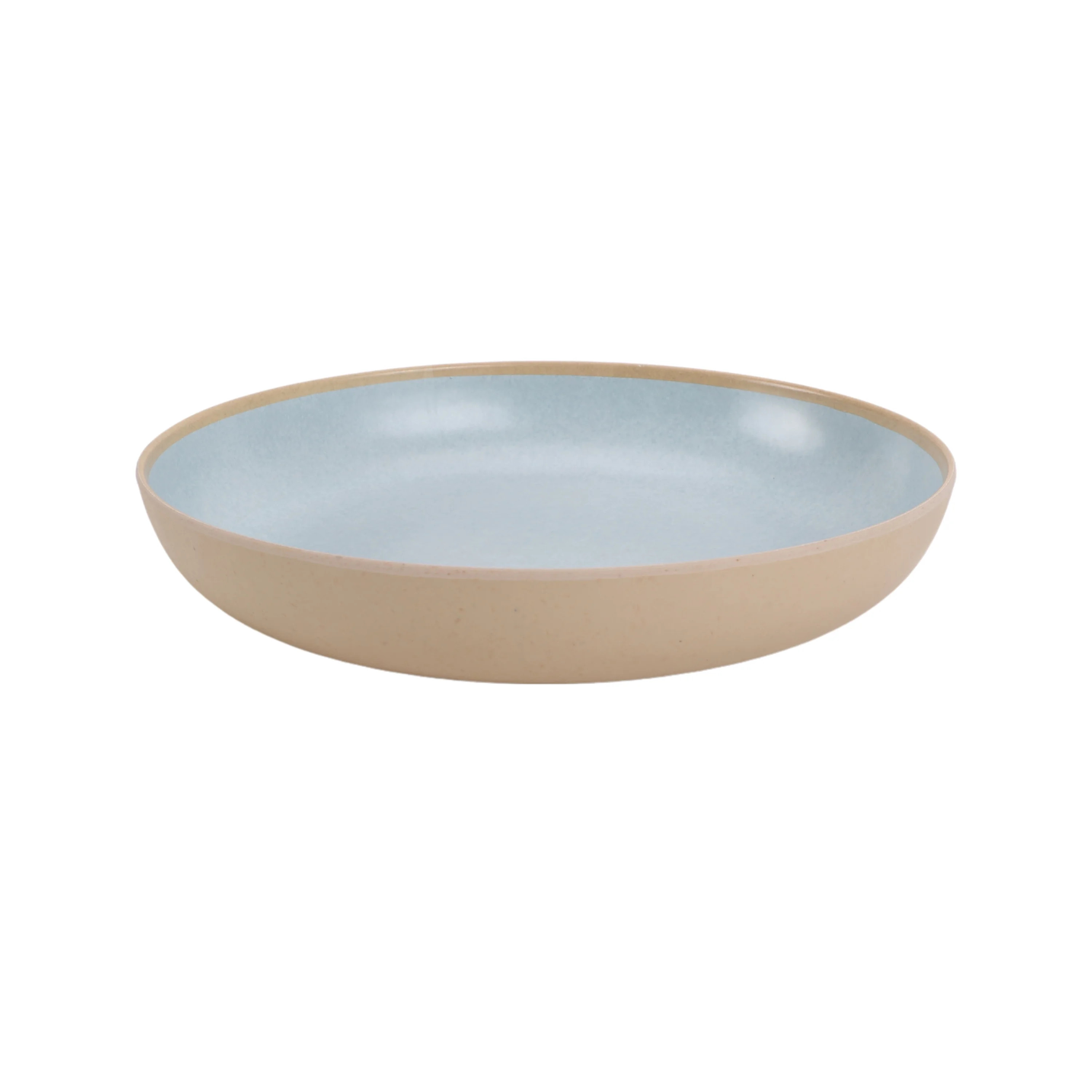 Better Homes & Gardens 1.7-Quart Bamboo Melamine Round Dinner Bowl, Teal Reactive | Walmart (US)