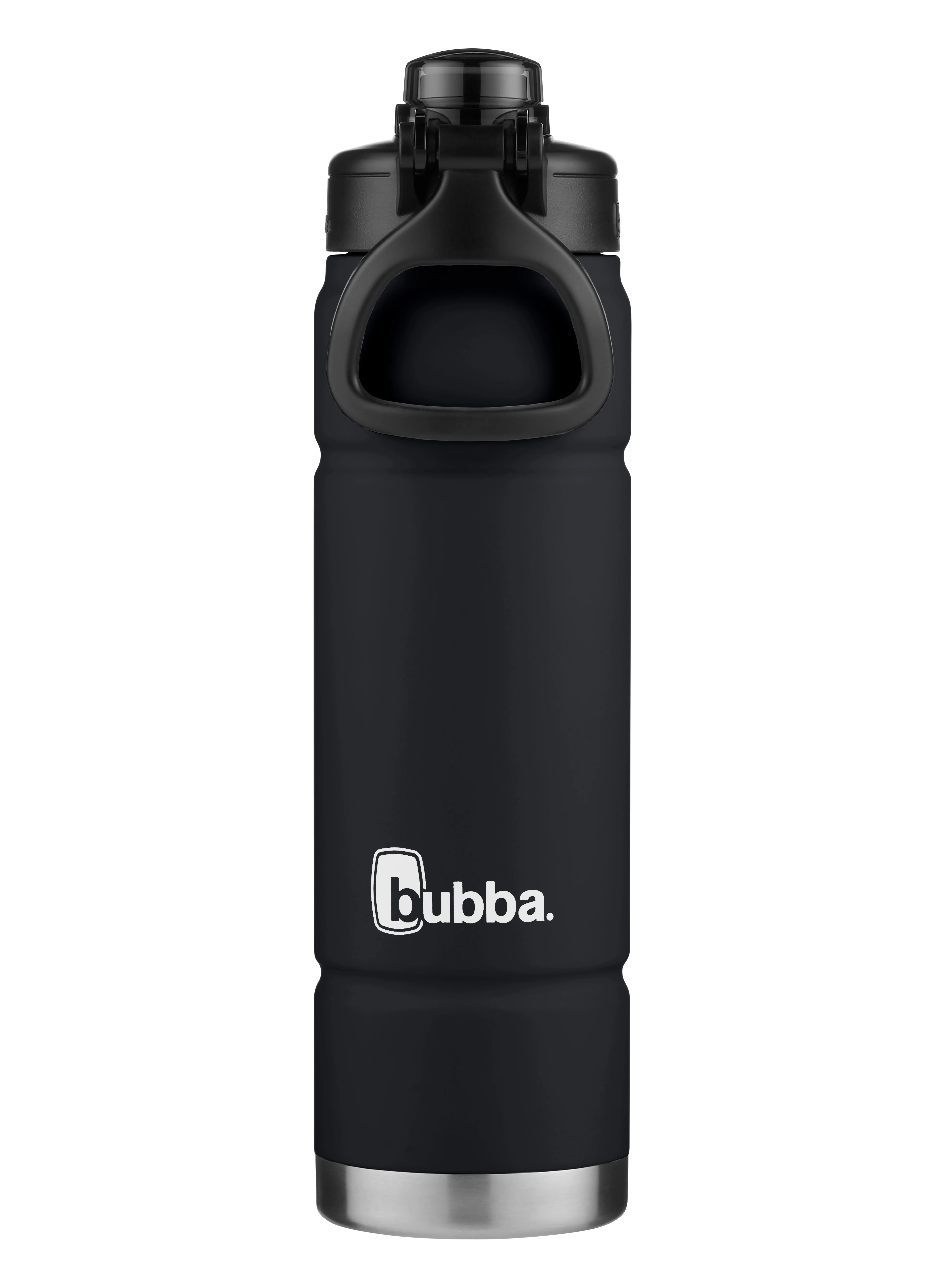 bubba Trailblazer Stainless Steel Water Bottle Push Button Lid Rubberized Black, 24 fl oz. | Walmart (US)