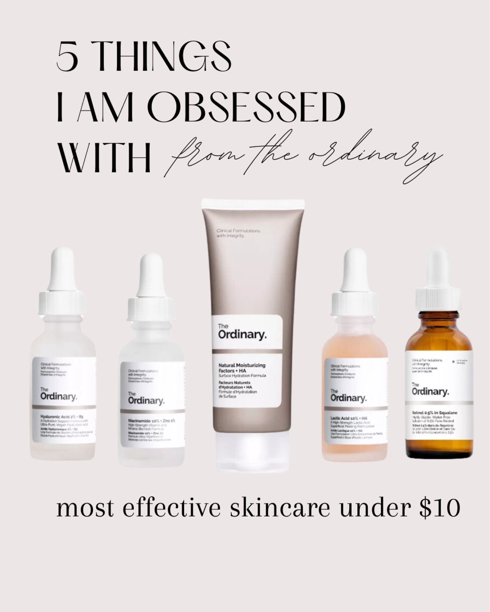 The Ordinary is some of the best skincare and almost everything is <$10. If you want to start adding more serums, these products are affordable dupes and derm-approved.

2024 is the year to add hyaluronic acid, retinol, or niacinamide to your skincare routine! 

Available at Target, too!

#LTKfindsunder50 #LTKMostLoved #LTKbeauty