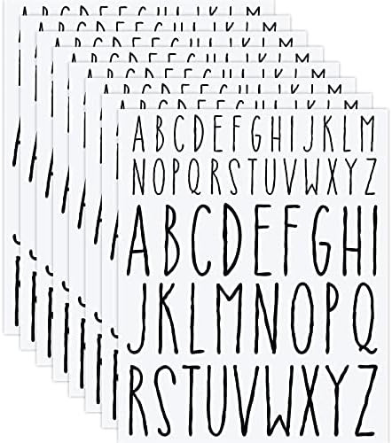 8 Sheets Letter Decals Capital Letter Stickers Black Alphabet Scrapbook Letters Vinyl Scrapbook Lett | Amazon (US)