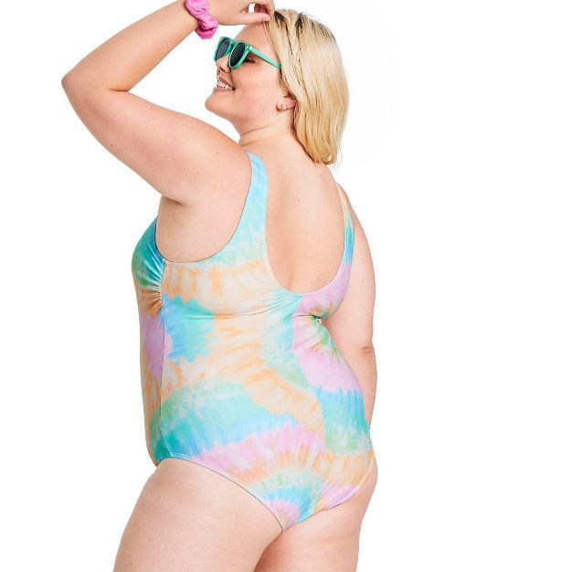 Women's Tie-Dye One Piece Swimsuit - Stoney Clover Lane x Target Rainbow | Target