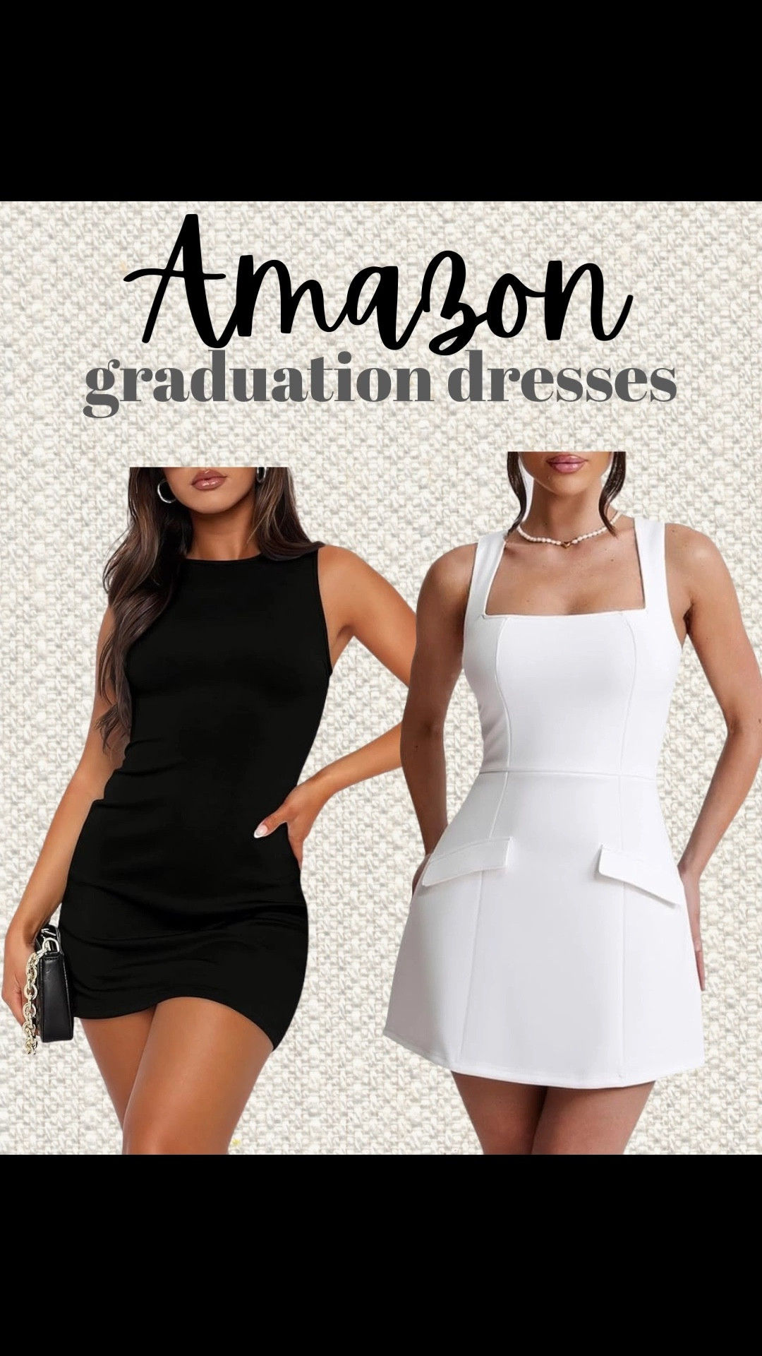 Graduation dresses from Amazon! 
College graduation dress
Highschool graduation dress
Black mini dress
Short black dresses
White mini dress 
Short white dresses
Amazon cocktail dress

#LTKU #LTKWedding