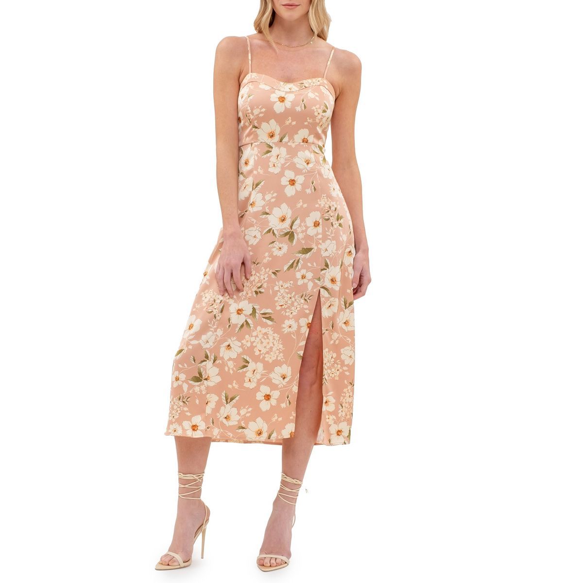 August Sky Women's Sweetheart Sleeveless Midi Dress | Target