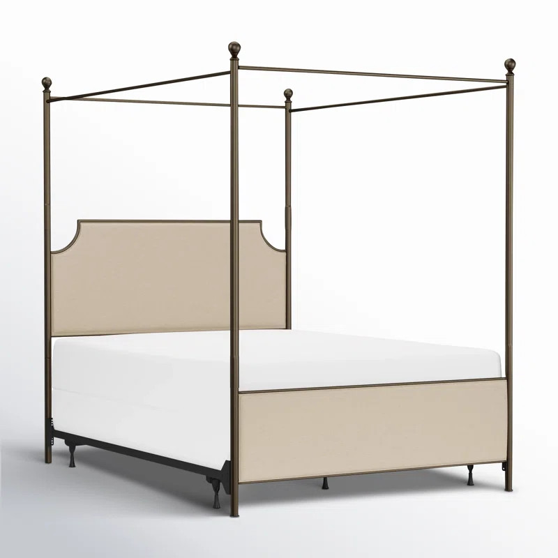 Aasif Upholstered Metal Canopy Bed | Wayfair North America