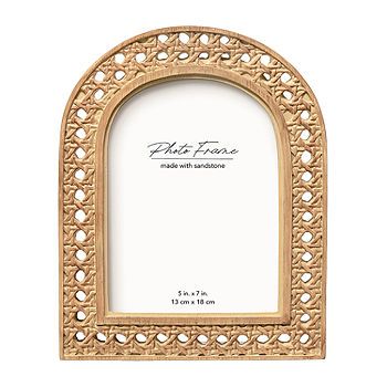 new!Enchante 5x7 Etched Resin Arch 1-Opening Tabletop Frame | JCPenney