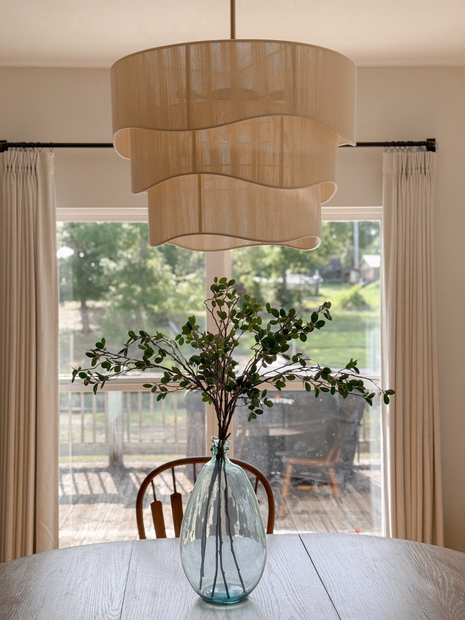 Chandelier. Curtains. Curtain rod  

#LTKHome