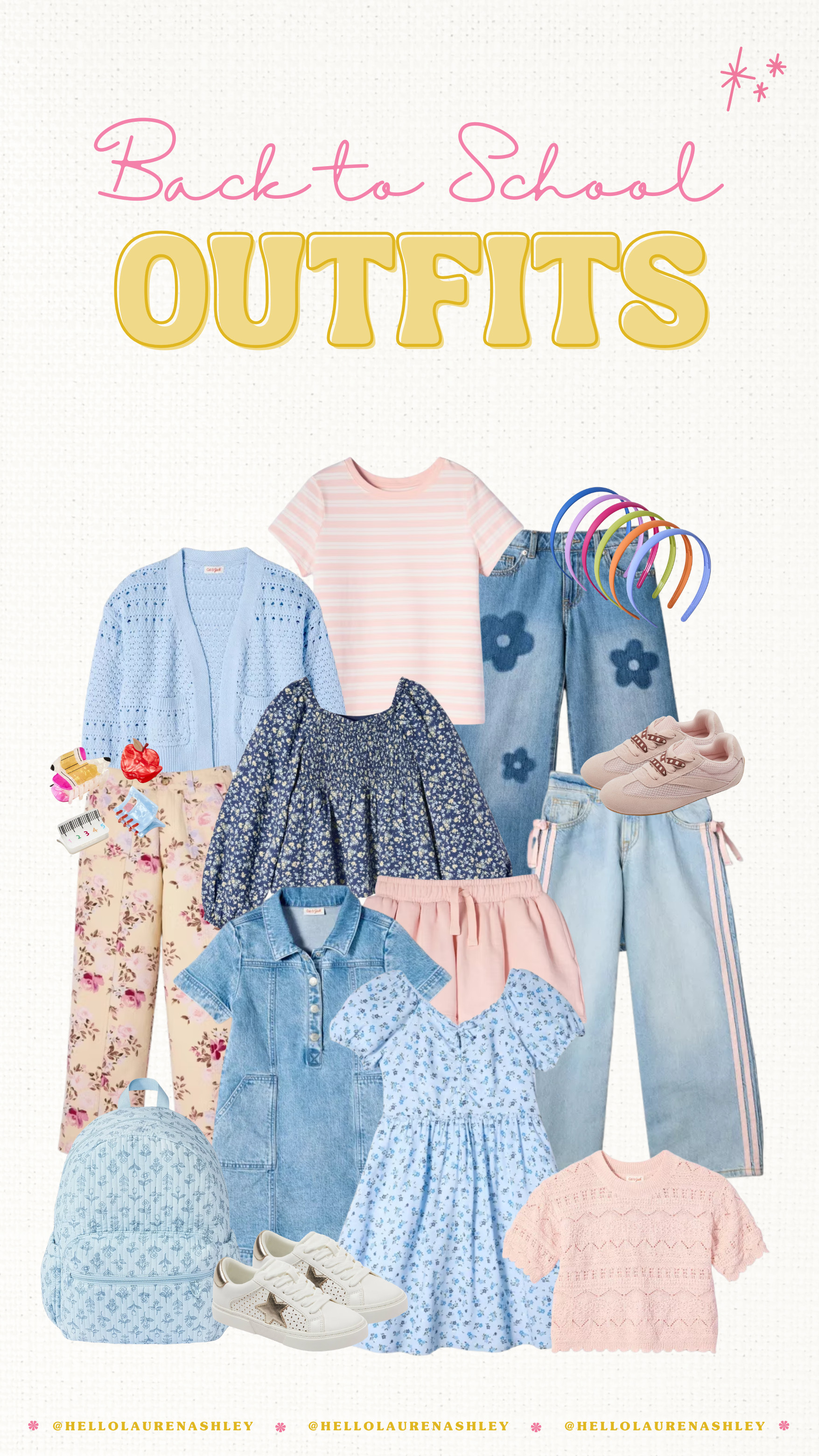 Back to school outfits for girls 🌸 some of my favorite back to school looks for girls this season, cardigans, floral tops, denim dresses, flower jeans, and sweater sets. Cute back to school outfits for girls, plus their backpack and sneakers!  

 #LTKmomlife #LTKU #LTKKids