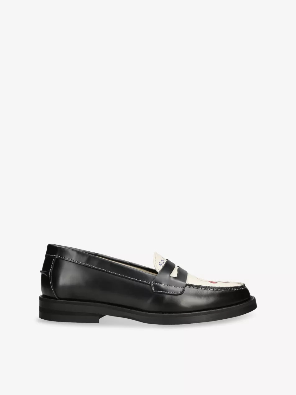 Wilde Cherry Leather Loafers | Selfridges