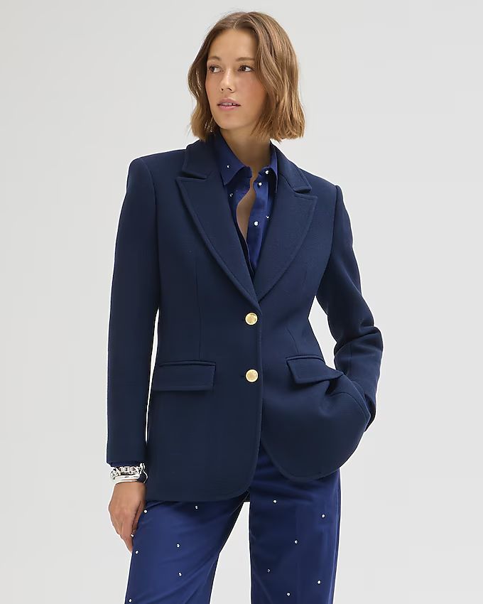 Blazer-jacket in Italian double-cloth wool blend | J.Crew US