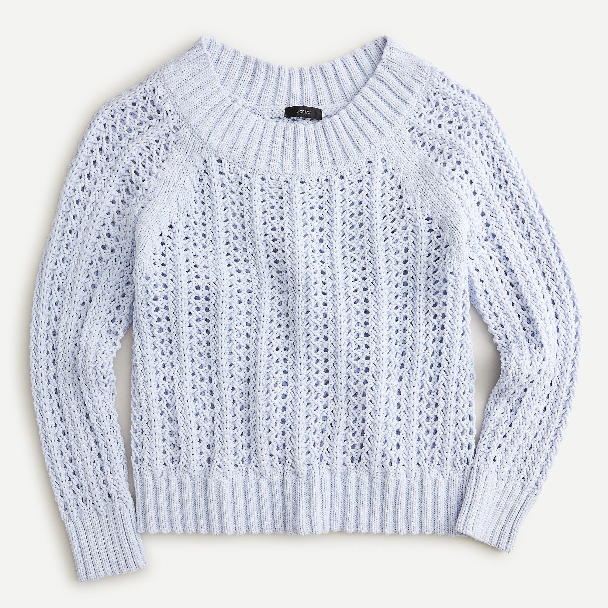 Wide-neck beach sweater with pointelle stitch | J.Crew US