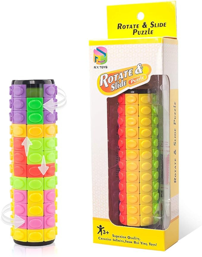 R.Y.TOYS Rotate and Slide Puzzle-Design Patent,Fidget Toys(Restore/Create) 8 Colors,12 Layers-Det... | Amazon (US)