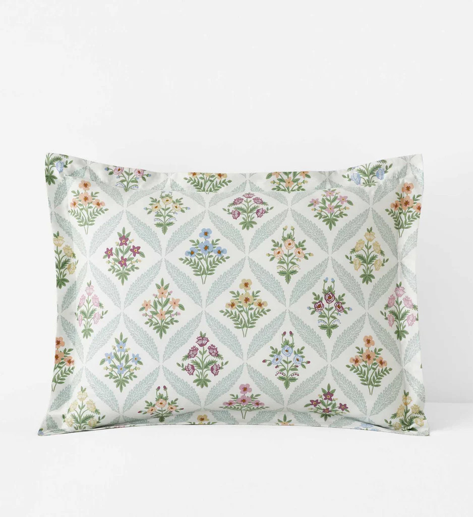 Sateen Sham - Estee Garden | Rifle Paper Co.