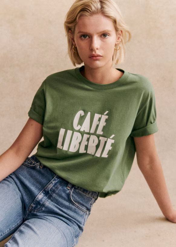 Café Liberté T-Shirt | Sezane Paris