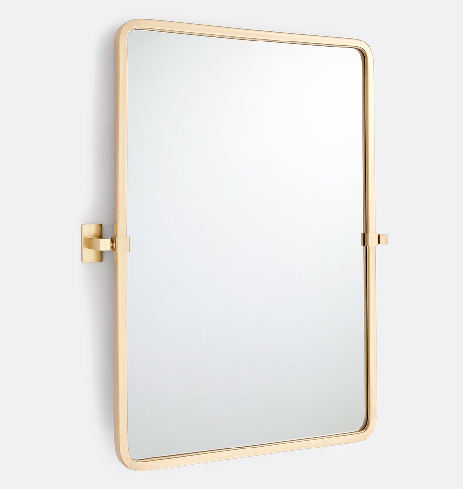 Yaquina Rounded Rectangle Pivot Mirror | Rejuvenation