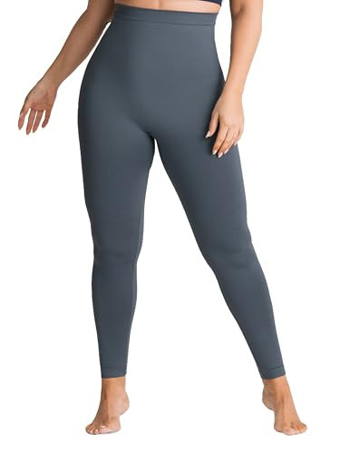 SHAPERMINT High Waisted Tummy Control Compression Leggings for Women - Petite to Plus Size Womens Leggings Non See Through Gray | Amazon (US)