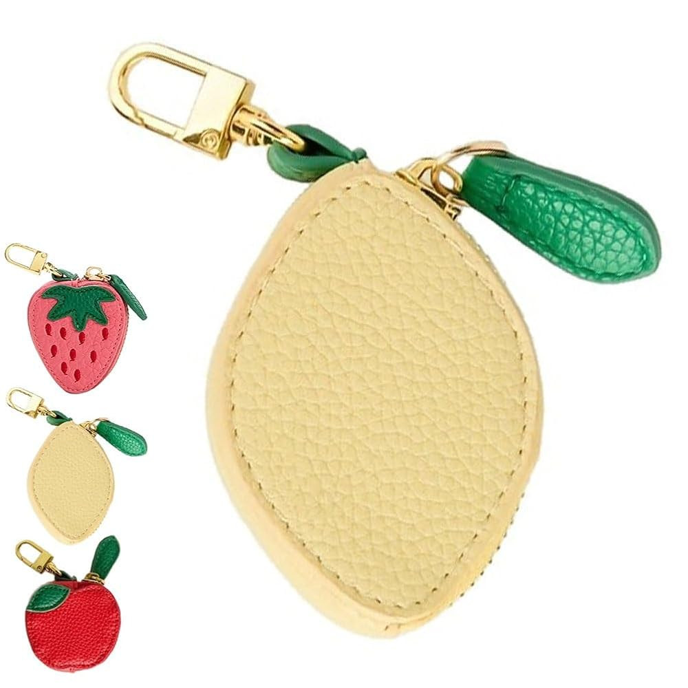 Fruit Bag Charm, Strawberry Bag Charm, Strawberry Fruit Charms Coin Purse Cute Keychain Mini Pouc... | Amazon (US)