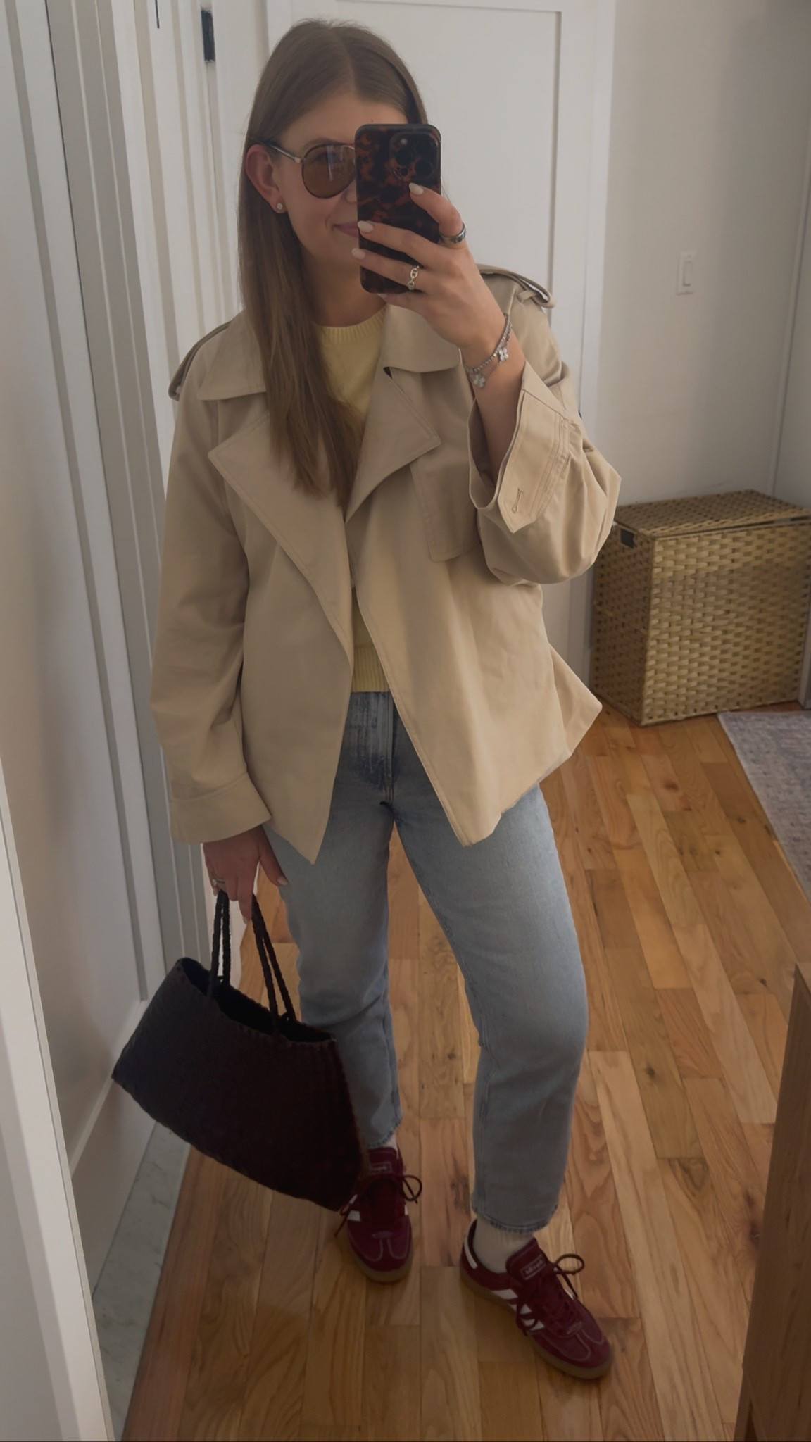 obsessed with butter yellow for spring, I love this easy short sleeve sweater as a way to try out the trend in a tried and true outfit 

#LTKFindsUnder100 #LTKStyleTip #LTKFindsUnder50