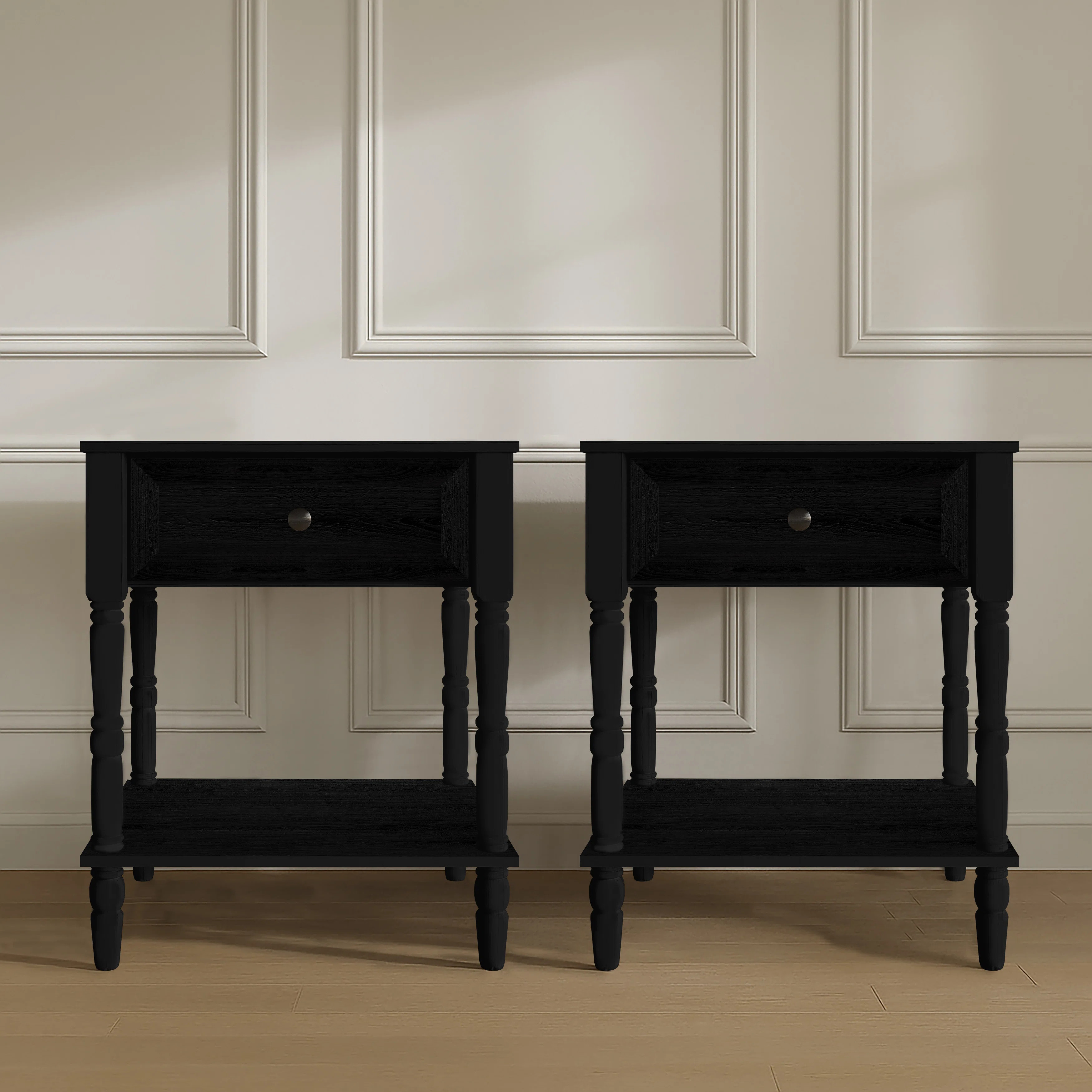 Ruston 1 Drawer Nightstand (Set Of 2) | Wayfair North America