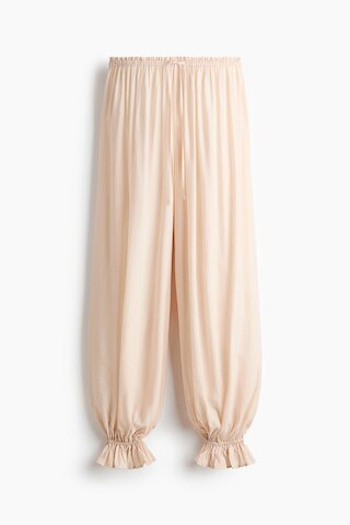 H & M - Balloon-Leg Pants with Drawstring - Beige | H&M (US + CA)