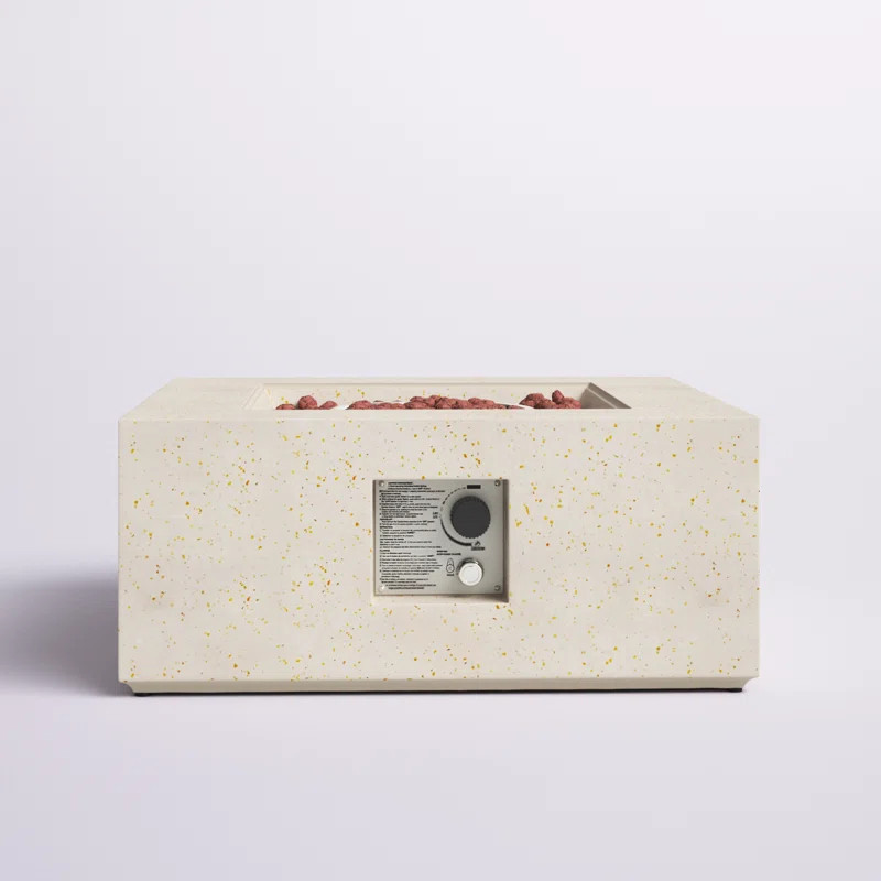 Annaise Stainless steel Propane Outdoor Fire Pit Table | Wayfair North America