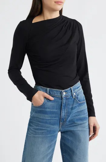 CITY BLUES Asymmetric Boat Neck Top | Nordstrom | Nordstrom