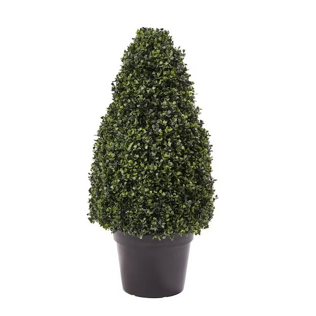 Nature Spring 36-in Multiple Colors Indoor/Outdoor Artificial Boxwood Artificial Plant | Lowe's
