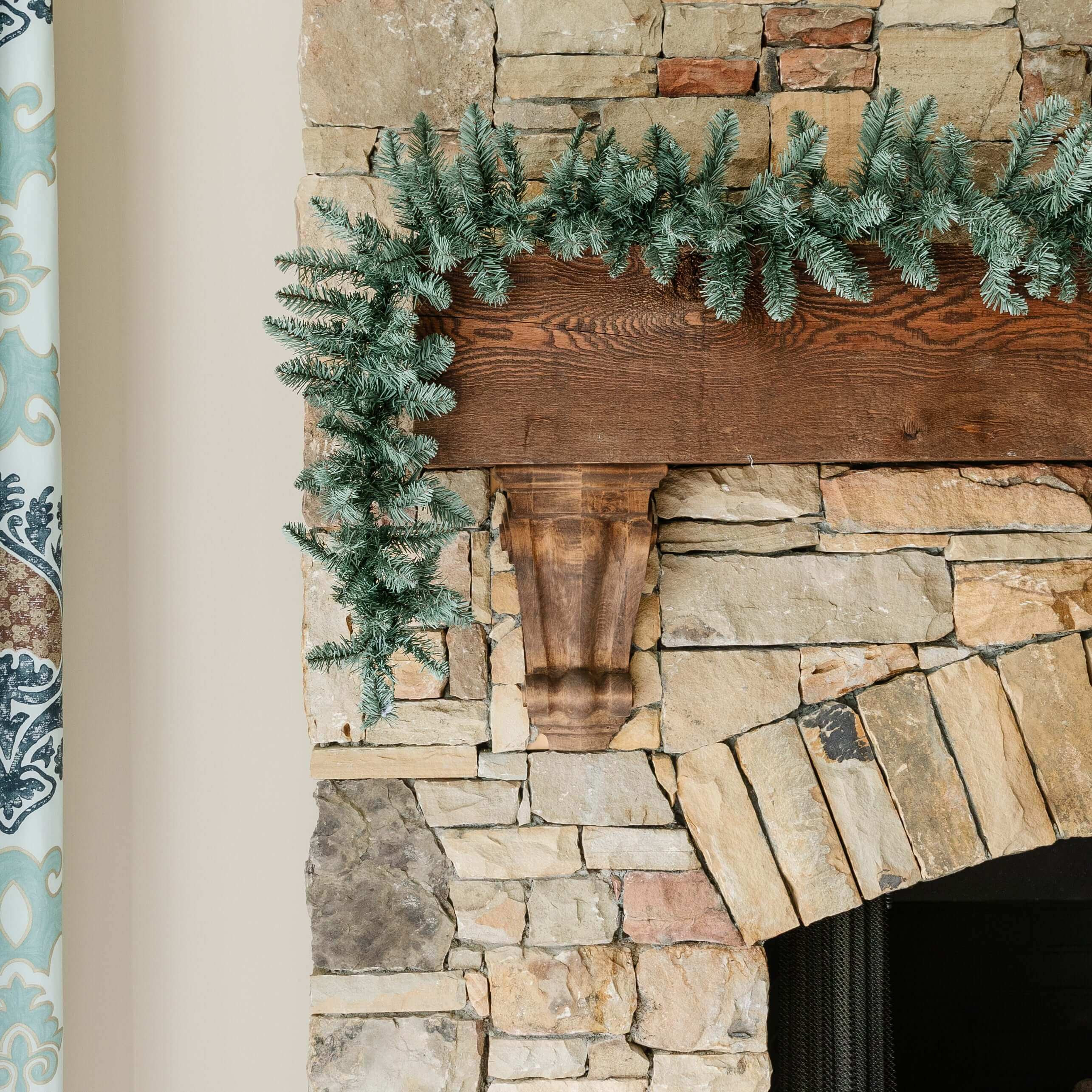 9' x 12" Tribeca Spruce Blue Garland Unlit | King of Christmas