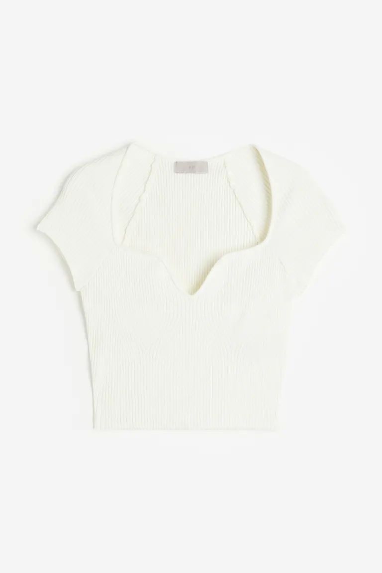 Rib-knit top | H&M (UK, MY, IN, SG, PH, TW, HK)