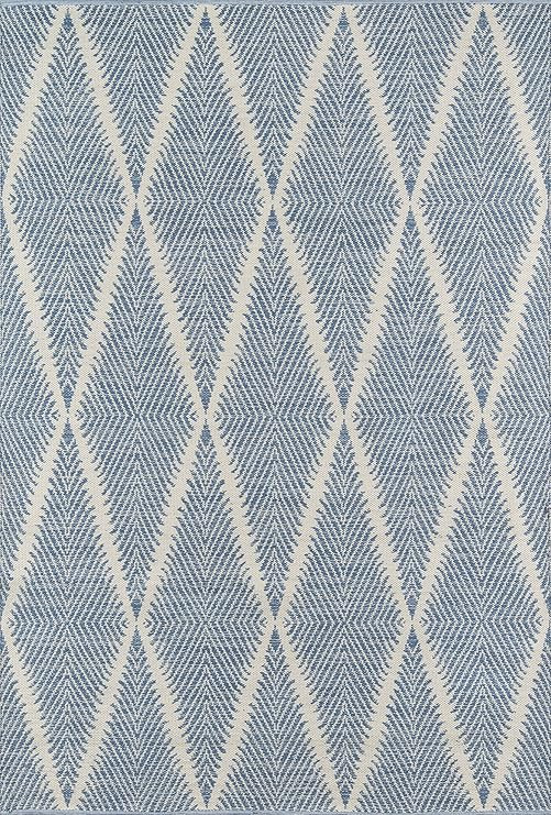 Erin Gates by Momeni River Beacon Denim Hand Woven Indoor Outdoor Area Rug, 5'7" X 7'6" Size Mat ... | Amazon (US)