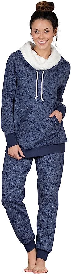 PajamaGram Soft Fleece Pajamas Women - Womens Pajama Sets | Amazon (US)