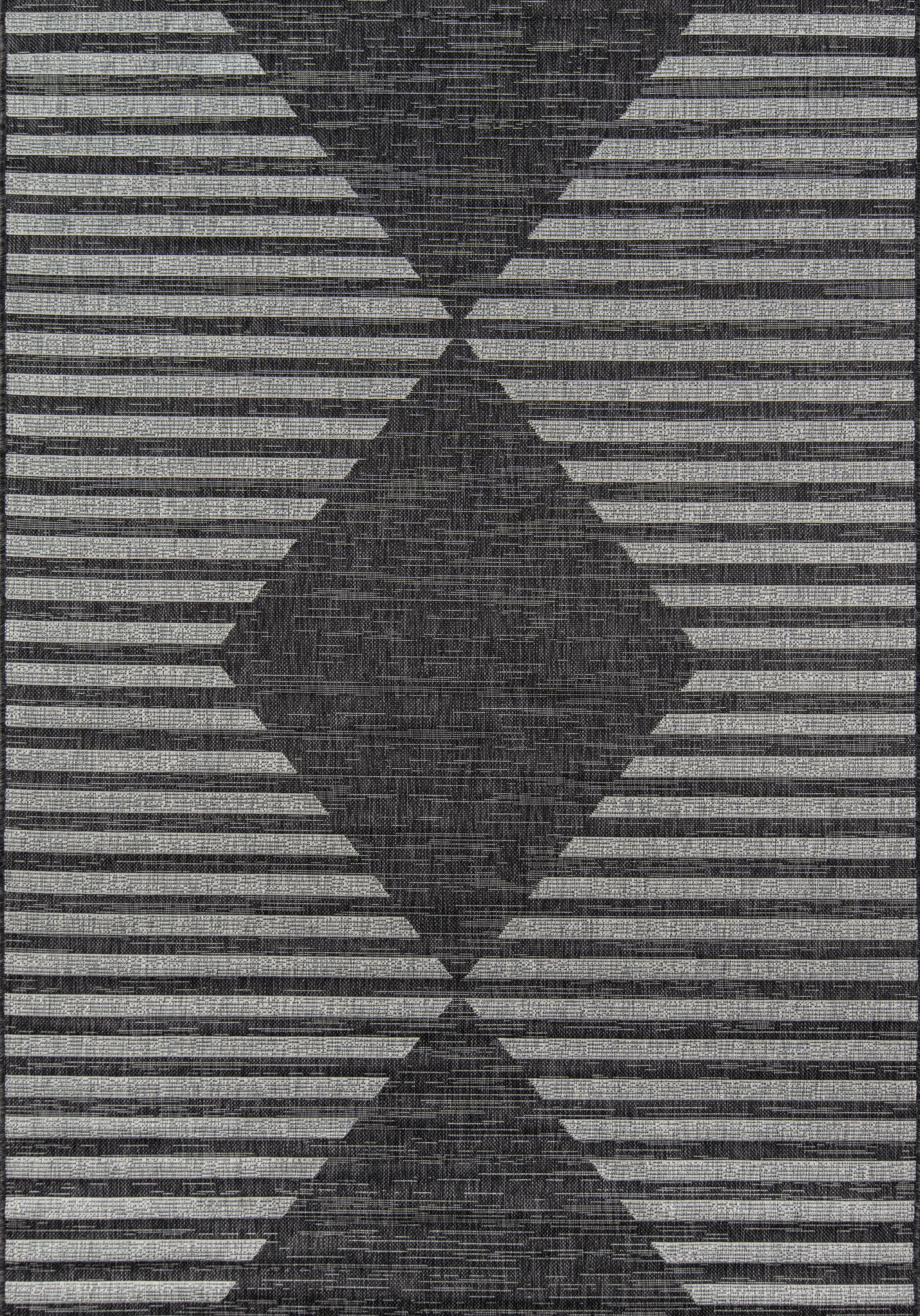 Novogratz by Momeni Villa Cavallo Charcoal Indoor Outdoor Rug 9'3" X 12'6" - Walmart.com | Walmart (US)