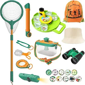 MITCIEN Kids Outdoor Explorer Kit, Bug Catching Kit , Nature Adventure Kit with Butterfly net, Bi... | Amazon (US)