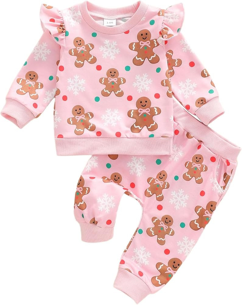 BemeyourBBs Toddler Baby Girl Clothes Pants Set 2 Piece Newborn Infant Girl Outfit | Amazon (US)