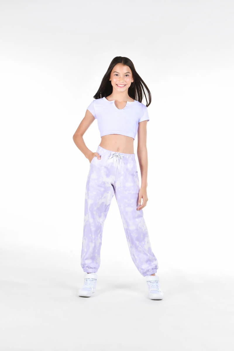 Lavender Breeze Tapered Sweatpants | Rebel Athletic