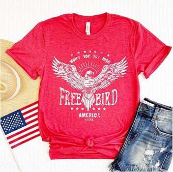 POPPY & PINE Cute Graphic Tees for Women - Casual Shirts for Women, Colorful Vintage Tee Shirt | Amazon (US)