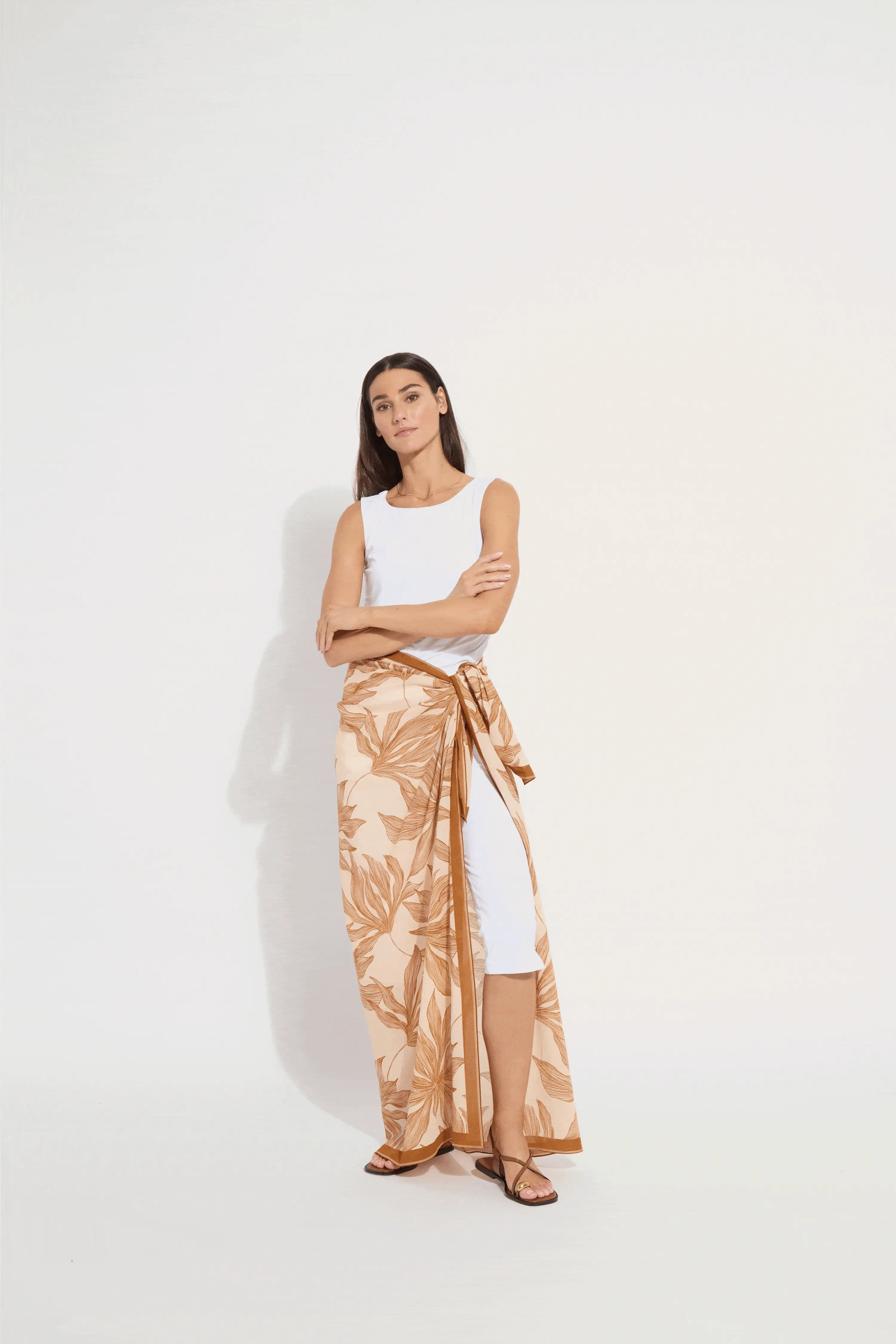 Sheer Cotton Gauze Pareo - Sol De Sal | Lysse NY