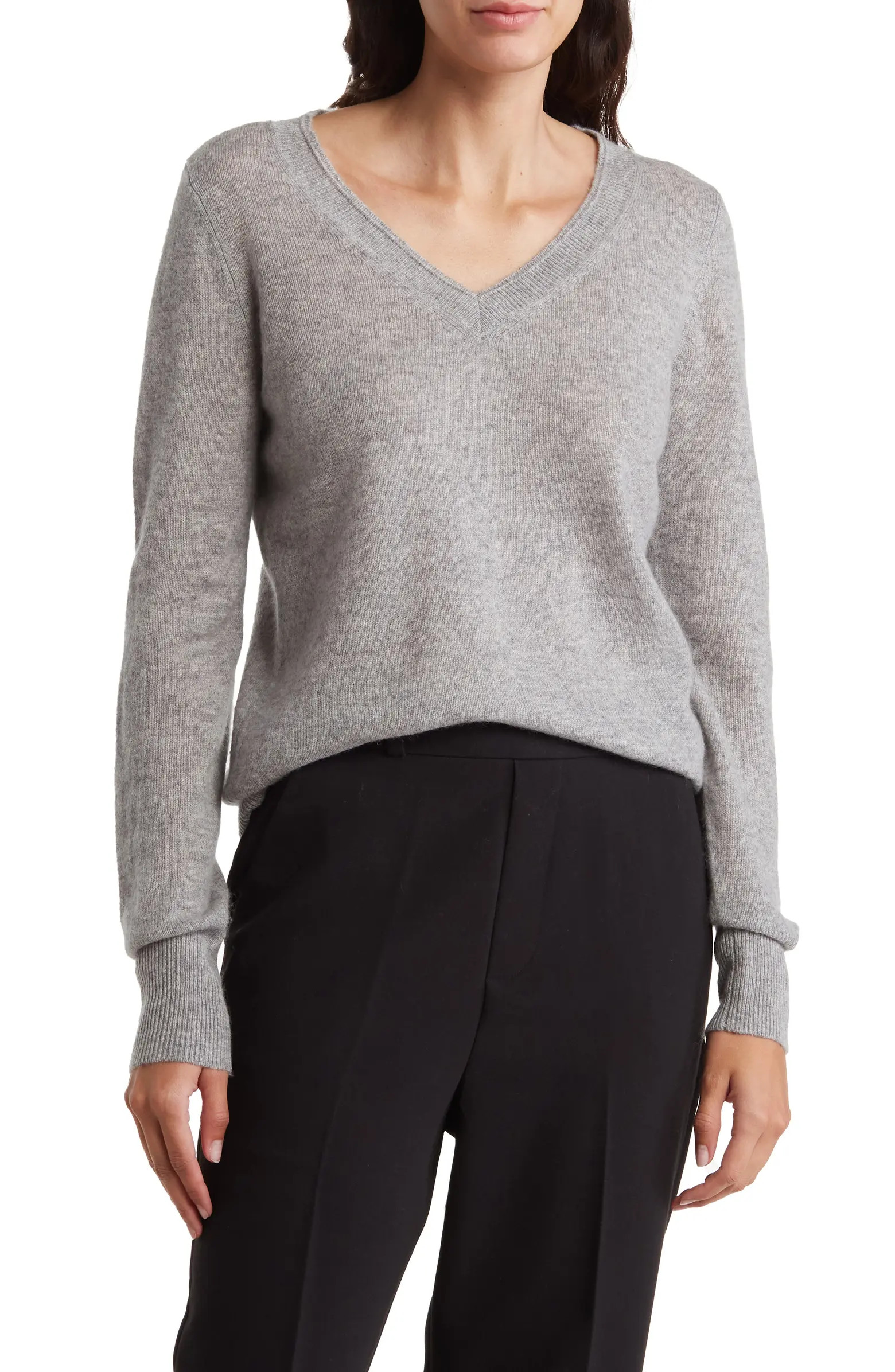 V-Neck Cashmere Sweater | Nordstrom Rack