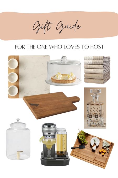 Gift Ideas for the one who loves to host.

Gift guide hostess, hand towels, bistro decanter, trio tray, serving tray, personalized cutting board, beverage dispenser, cake dome, cheese board, cocktail machine

#LTKGiftGuide #LTKHoliday #LTKhome