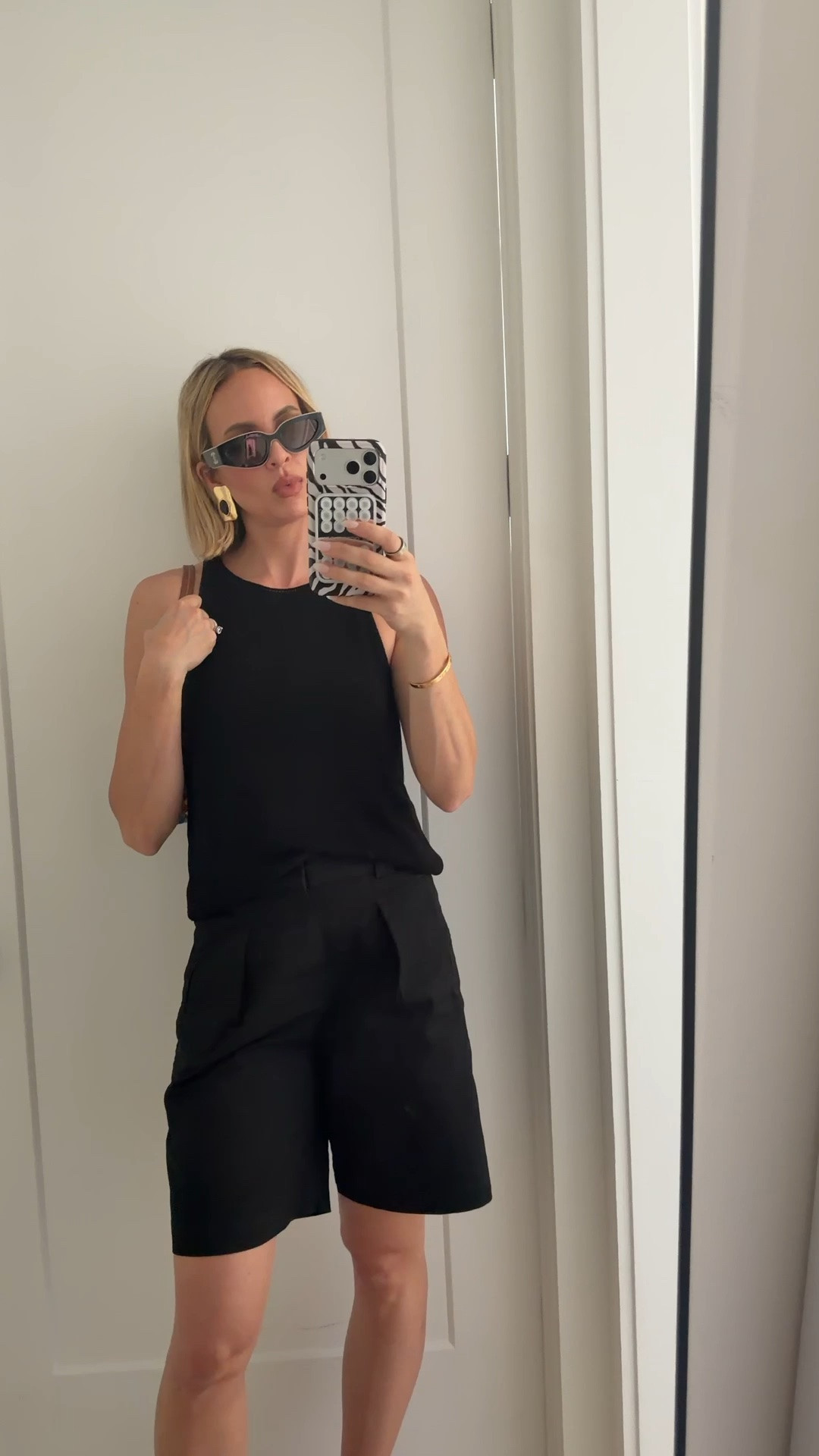 I love today’s look!. I’m comfortable and I’m not hot.😅 wearing a small in the tank. Size down one size in the shorts. Sandals run tts￼

#LTKdayinmylife #LTKootd #LTKOver40
