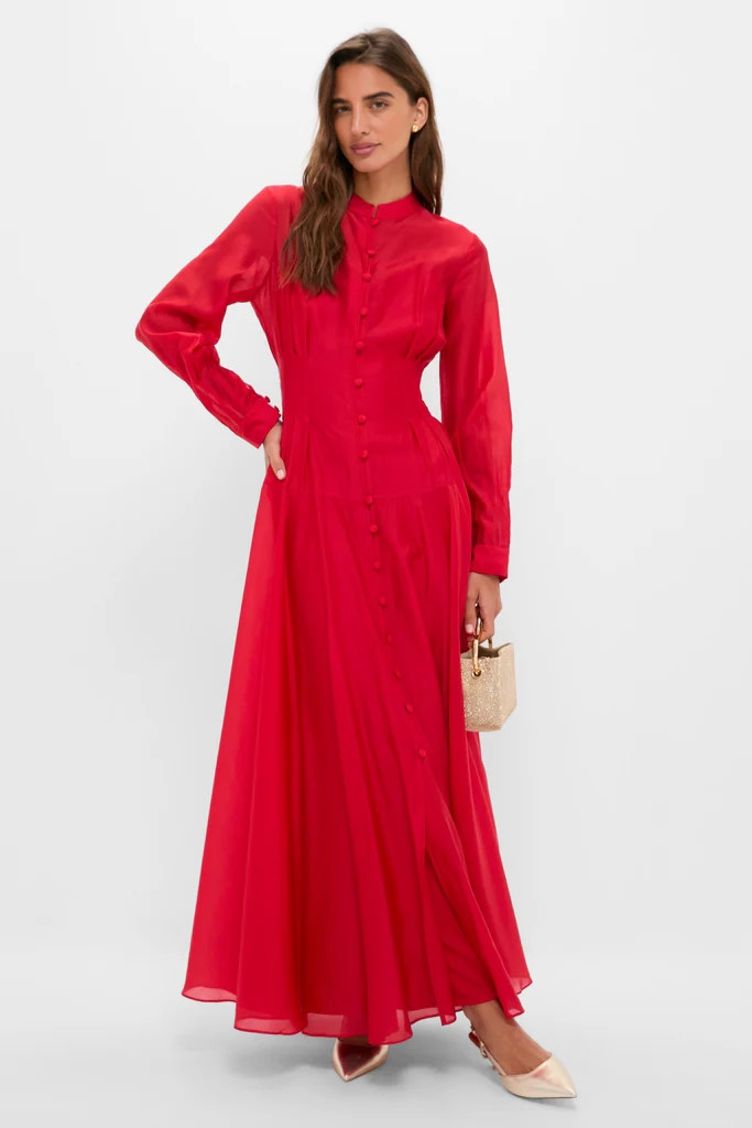 Red Organza Marbella Dress | Tuckernuck (US)