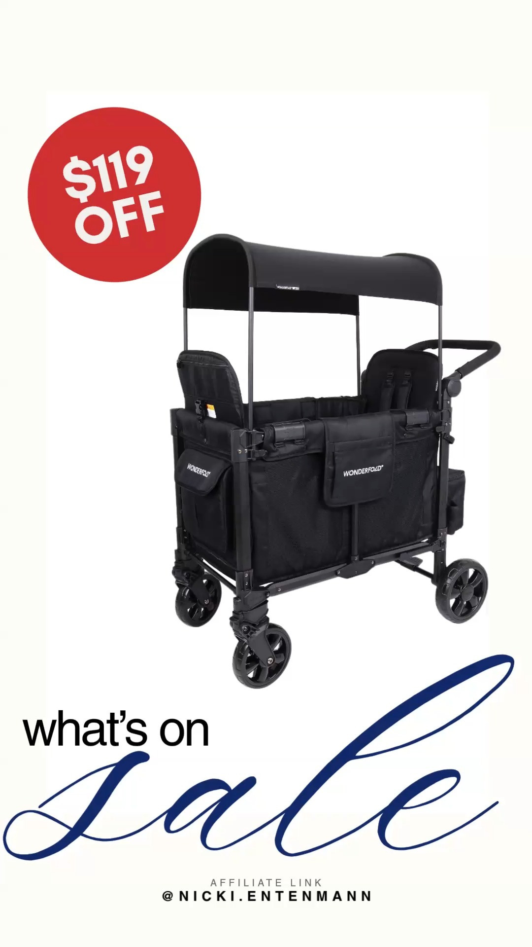 Take your family adventures to the next level with the ultimate stroller wagon. This WonderFold is currently $119 OFF, making it the perfect time to invest in a ride that handles everything from park days to beach trips with ease. It features a removable canopy, plenty of storage for all the essentials, and enough room to keep the kids comfortable and secure while you are on the move.

#wonderfold #wagon #momfinds #salealert #familytravel #momsoftiktok #strollerwagon #babygear #adventureready #dealsandsteals 

 #LTKmomlife #LTKSaleAlert #LTKTravel